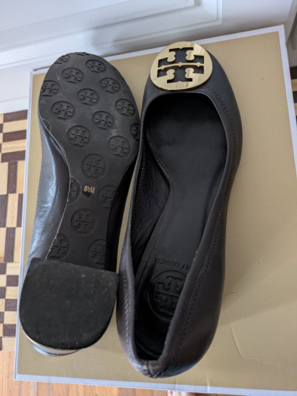 Tory Burch Brown leather shoe size 8 - Picture 3 of 3